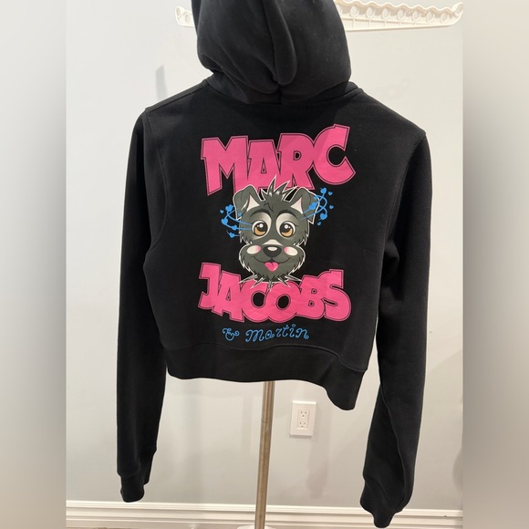 DEVON LEE CARLSON x MARC JACONS black star studded graphic logo hoodie Small - Picture 6 of 8